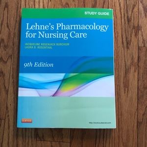 Lehne’s pharmacology for nursing 9th study guide